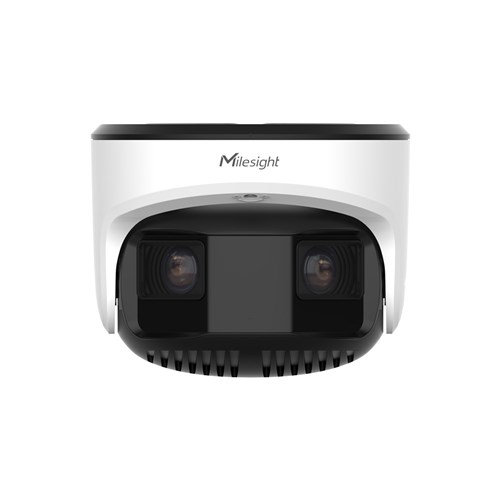 Milesight AI Panoramic Series 2x4MP Dual-Lens 180-Degree Network Camera with 4mm Fixed Lens, IP67 and IK10 - MS-C8477-PC