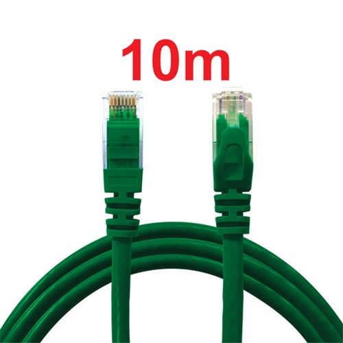 Neptune Cat6 Patch Lead, 10m, Green