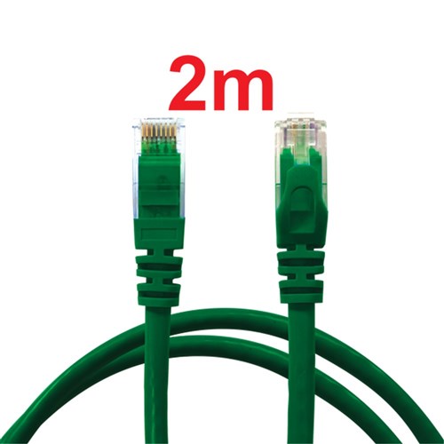 Neptune Cat6 Patch Lead, 2m, Green