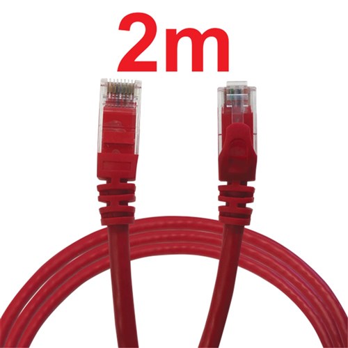 Neptune Cat6 Patch Lead, 2m, Red