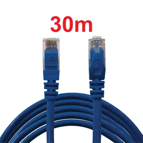 Neptune Cat6 Patch Lead, 30m, Blue