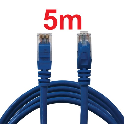 Neptune Cat6 Patch Lead, 5m, Blue