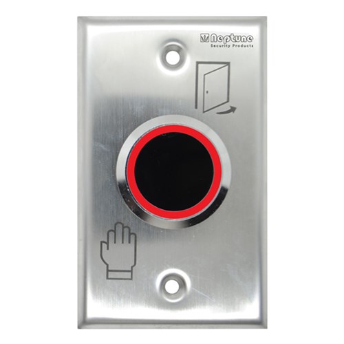 NEPTUNE INFRARED TOUCHLESS EXIT BUTTON, ANSI, IP65