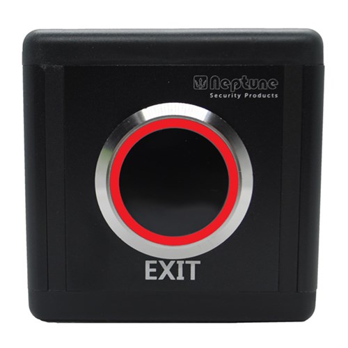 NEPTUNE INFRARED TOUCHLESS EXIT BUTTON IN SQUARE CASE, IP65