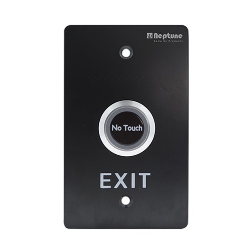 Neptune Touchless Exit,ANSI,NO/NC/C,LED,1.7mm SS,12-24V,BLACK