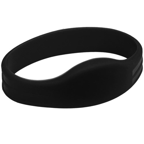 Neptune Silicone Wristband, HID Format, T5577, Black, Extra Large