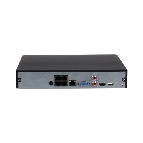 Dahua WizSense AI Series 4 Channel NVR with 4 PoE Ports, 1 HDD Bay, installed with 2TB HDD - DHI-NVR4104HS-P-AI/ANZ-2T