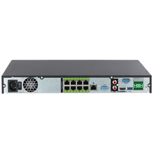 Dahua WizSense AI Series 8 Channel NVR with 8 PoE Ports, 2 HDD Bays, AcuPick Technology - NVR5208-8PAI-S2