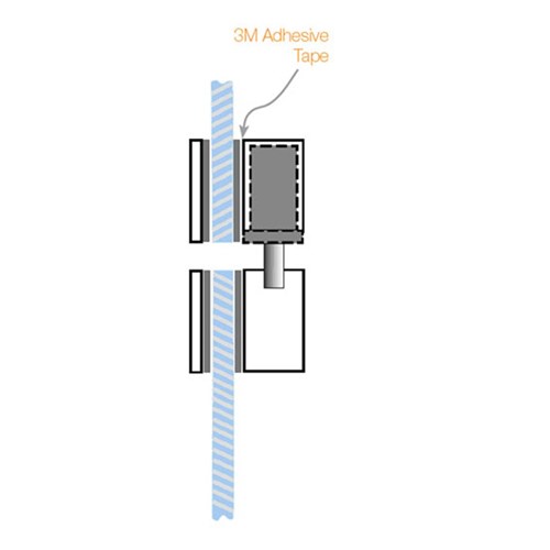 PADDE ES8000 V-LOCK GLASS DOOR  HOUSING 208000-000