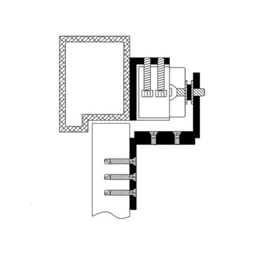 Lockwood Padde Single L&Z Bracket, suits EMZ8 (EMZ8B-SLZ)