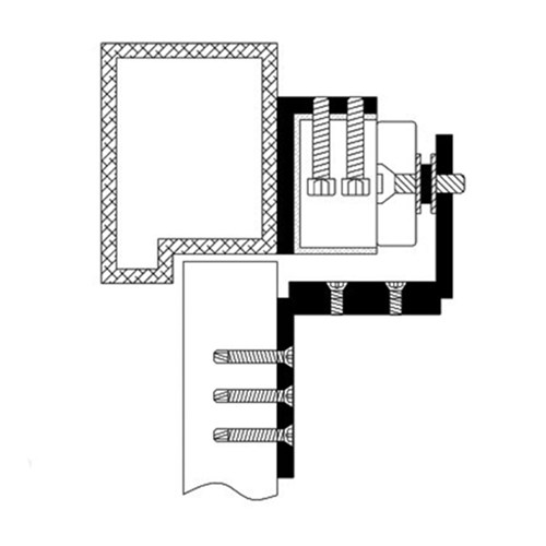 Lockwood Padde Single L&Z Bracket, suits EMZ8 (EMZ8B-SLZ)