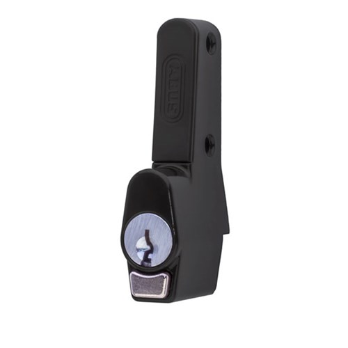 ABUS SLIDING WINDOW VENTLOCK PB217 LW4 REKEYABLE BLACK KA4