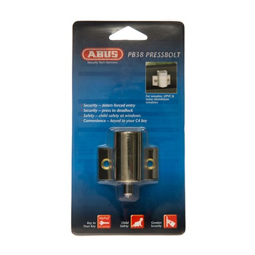 ABUS PRESS BOLT PB38 LW4 DP REKEYABLE PB