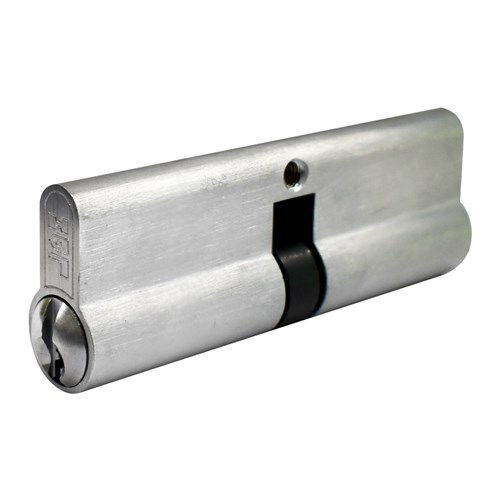 PROTECTOR Euro Double Cylinder with Fixed Cam LW4 Profile KD Satin Chrome 90mm - PCD90-5P-KD-SC