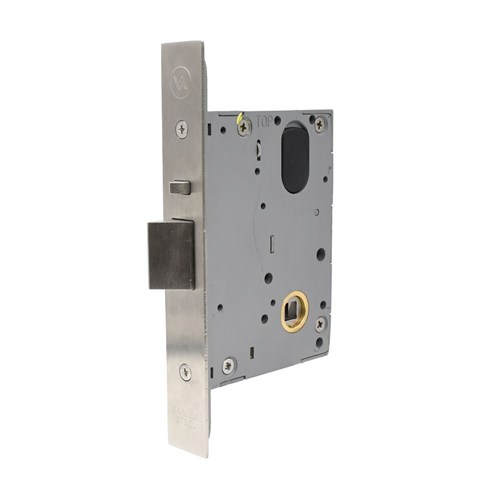 Parasol Mortice Lock, 60mm Backset with 33 Degree Hub Rotation and 8mm Spindle, Satin Stainless Steel Finish
