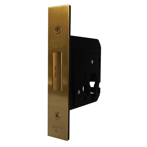 PROTECTOR 701 Series Euro Cylinder Mortice Deadlock Backset 58mm Satin Brass - 731-3.0-SBF