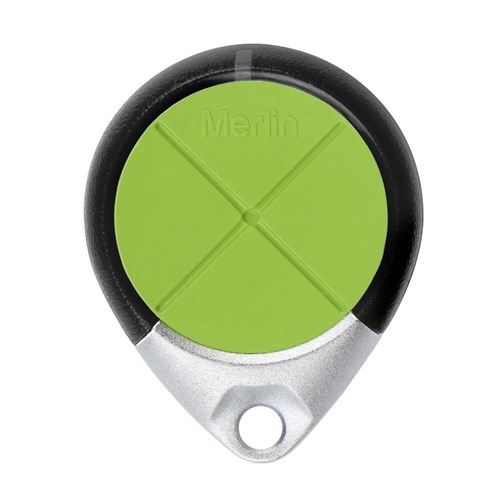 Merlin Garage Door Remote with 4 Buttons (Security+ 2.0 & Security+) Black/ Green - E975M