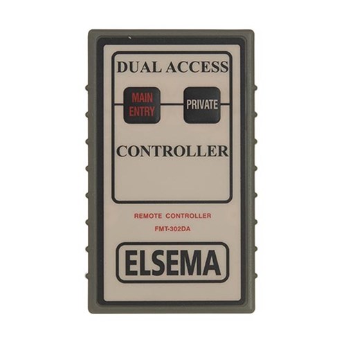 Elsema Quartz Garage Door Remote with 2 Buttons in Grey and White - FMT302DA