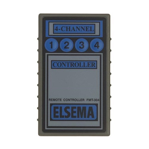 Elsema Quartz Garage Door Remote with 4 Buttons in Grey and Blue - FMT304