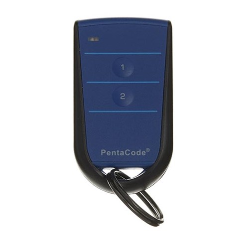 Elsema Pentacode Garage Door Remote with 2 Buttons in Blue - PCK2