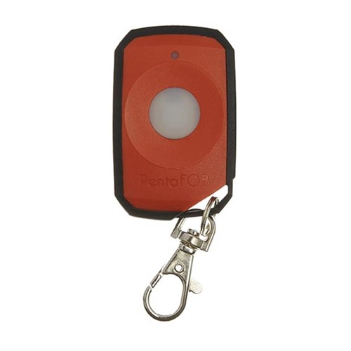 Elsema PentaFOB Garage Door Remote with 1 Button in Red- PFOB1 FOB43301