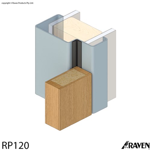 RAVEN DOOR SET RP120 LONG DBLE  BLK