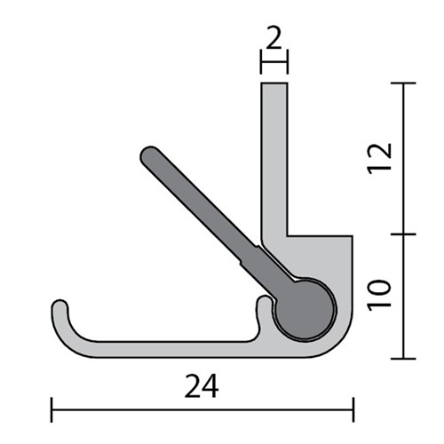 RAVEN DOOR SEAL RP16SIx2500MM  CA