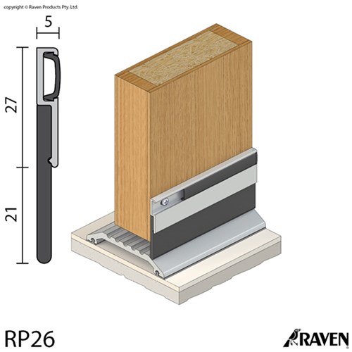 RAVEN DOOR SEAL RP26x1000MM  CA