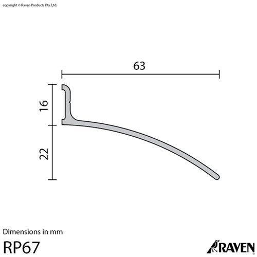 RAVEN DRIP STRIP RP67x1000MM   CA