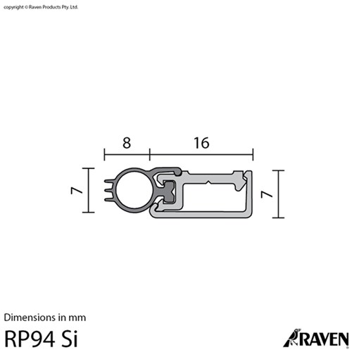 RAVEN DOOR SET RP94SI LONG  DBLE CA