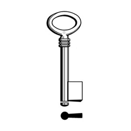 Silca 5507 Key Blank for Safes and Furniture Locks