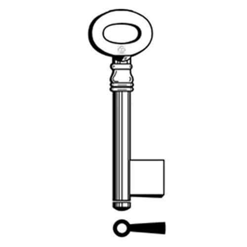 Silca 6207 Key Blank for Safes and Furniture Locks