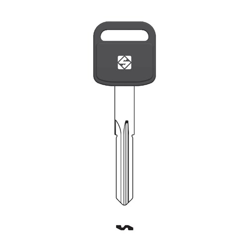 Silca AB115RBP Key Blank for Abus Bike Lock Brass with Plastic Head