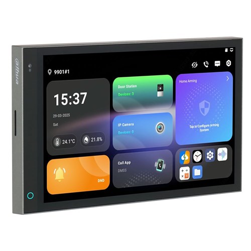 Dahua 2-Wire IP 7inch Android Smart Control Panel with IP, Wi-Fi, IP 2-wire, Grey - DHI-SCP3022A-B