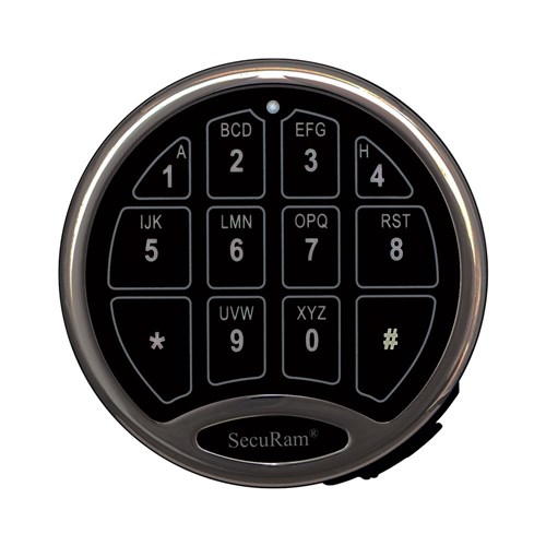 SecuRam SafeLogic Basic Entry Pad Satin Nickel - EC-0601A-NI