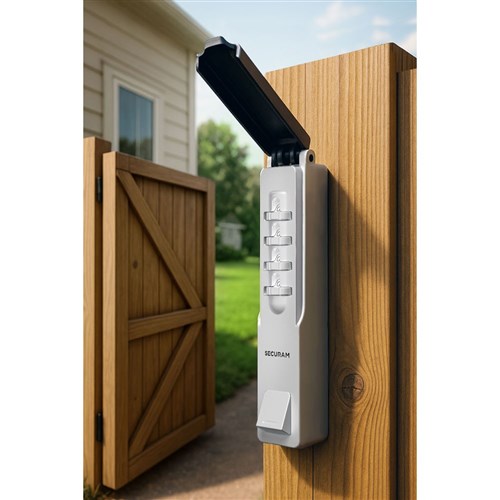 Securam Mechanical Gate Lock with 4 Wheel Combination SH-GL01