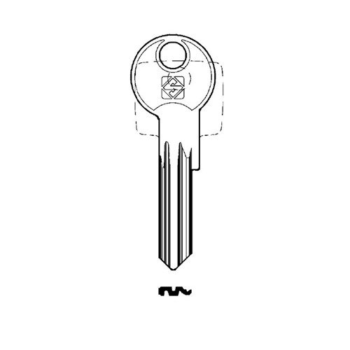 Silca IE29 Key Blank for ISEO cylinders