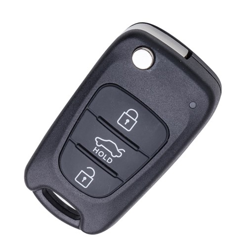 Silca Automotive Key and Remote Complete Replacement Flip Shell for Hyundai and Kia 3 Button KIA8 Profile KIA8BRS8