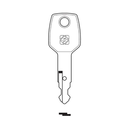 Silca Key Blank for Kubota tractors and Other Earthmoving Equipment KUB5R