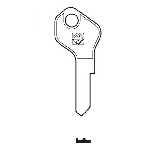 Silca LF31R Key Blank for Lock Focus and Lowe and Fletcher Cylinders