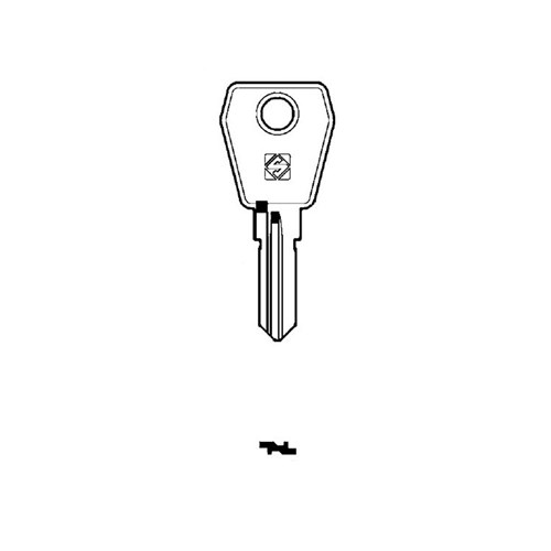 Silca LF61R Key Blank for Lock Focus and Lowe and Fletcher Cylinders
