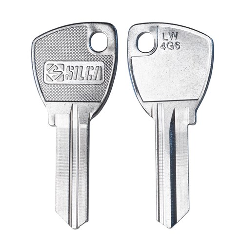 Silca LW4 Key Blank with Teardrop Head for 5 Pin Lockwood Cylinders