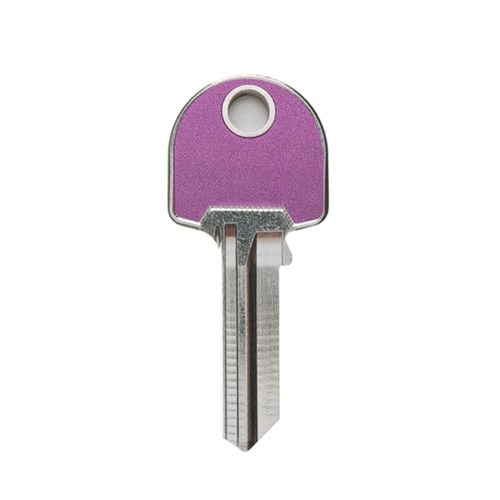Silca LW4LVP Key Blank for Lockwood Cylinders in Velvet Purple