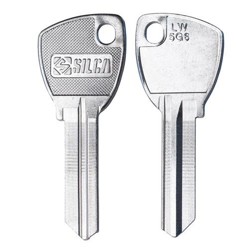 Silca LW5 Key Blank with Teardrop Head for 6 Pin Lockwood Cylinders
