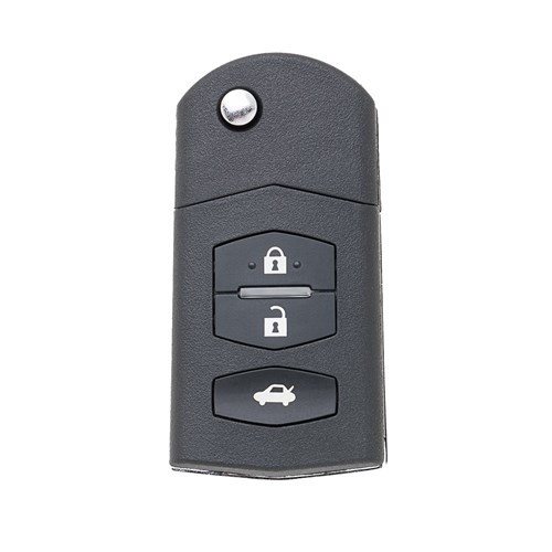 Silca Automotive Key and Remote for Mazda with 3 Buttons ID6F-63 and MAZ24R Flip Blade