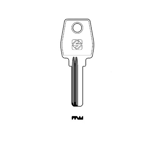 Silca Key Blank (Dimple M-Wave style) for imported cylinders RC22R