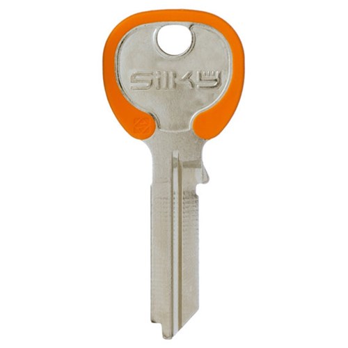 Silca Silky TE2 Key Blank for Gainsborough Cylinders with Orange Head