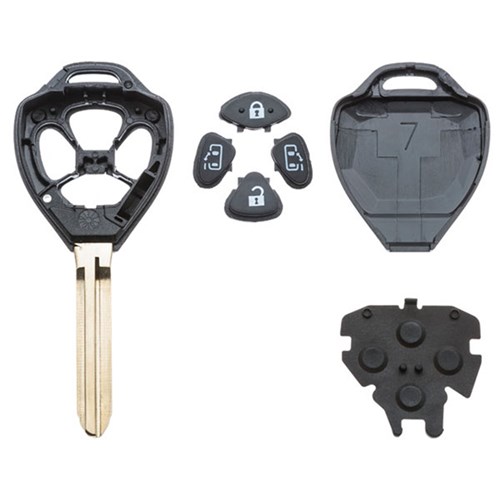 Silca Automotive Key and Remote Replacement Shell for 4 Button Toyota TOY43 Profile TOY43ARS7