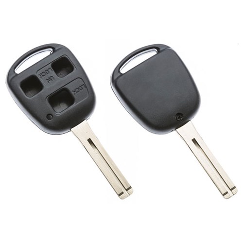 Silca Automotive Key and Remote Replacement Shell for 3 Button Toyota TOY48 Profile TOY48BRS8
