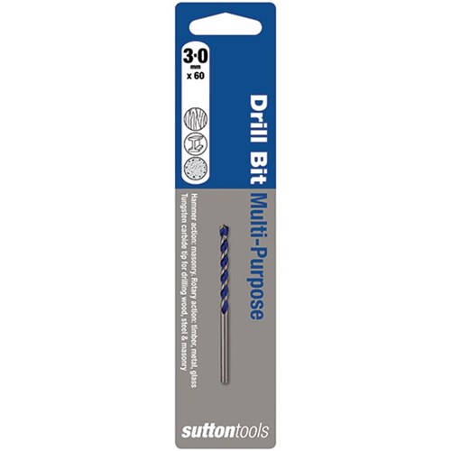 SUTTON DRILL M/PURPOSE D610 3.0x60mm CD